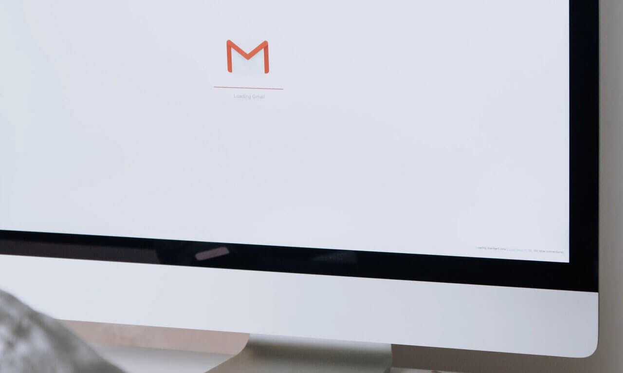 gmail symbol on a screen