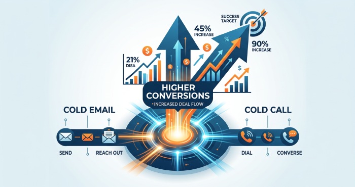 Multichannel Conversion Synergy

An infographic showing cold emailing and cold calling coming together to create higher conversions.


