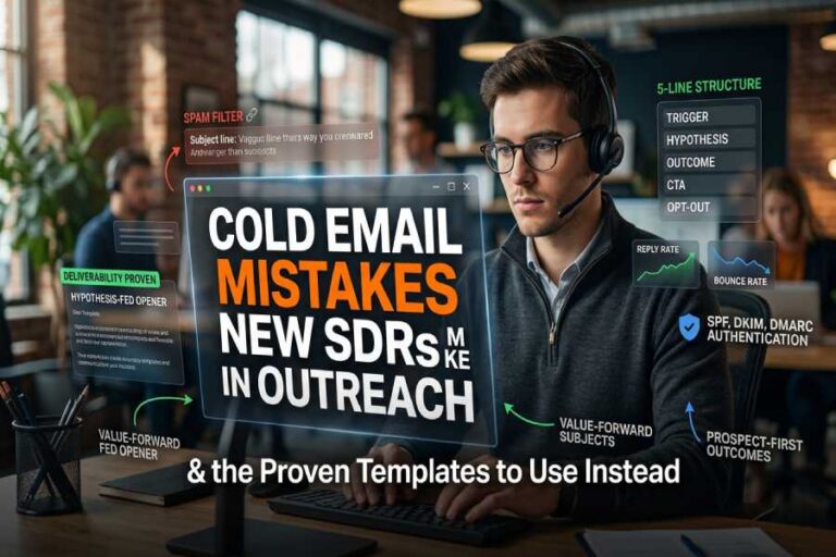 Cold Email Mistakes New SDRs Make In Outreach—And The Templates To Use Instead